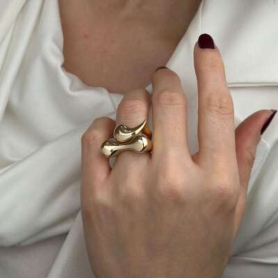 14 Ayar Altın Taşsız Yüzük – Regold Zarif Tasarım - 4