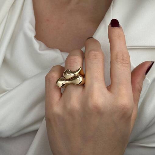 14 Ayar Altın Taşsız Yüzük – Regold Zarif Tasarım - 4