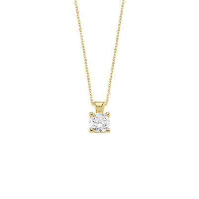 14 Ayar Altın TekTaş Kolye - ENGİNGOLD