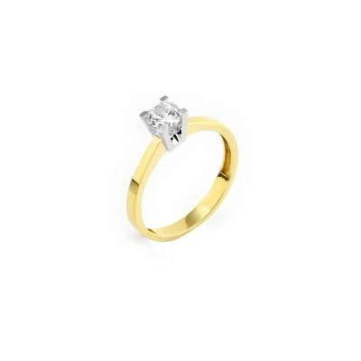 14 Ayar Altın Tektaş Yüzük - ENGİNGOLD ASO