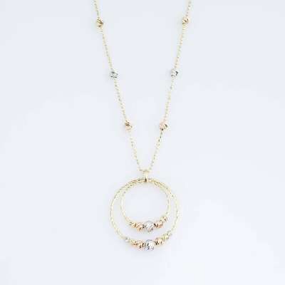 14 Ayar Altın Toplu Halka Kolye - ENGİNGOLD ASO