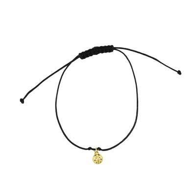 14 Ayar Altın Uğur Böceği İpli Bileklik - ENGİNGOLD