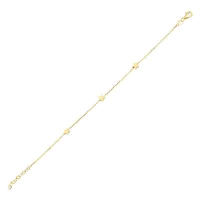 14 Ayar Altın Yıldız Bileklik - ENGİNGOLD