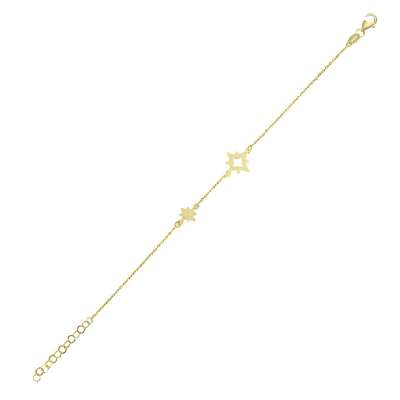14 Ayar Altın Yıldız Bileklik - ENGİNGOLD