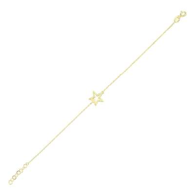 14 Ayar Altın Yıldız Bileklik - ENGİNGOLD