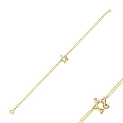 14 Ayar Altın Yıldız Bileklik - ENGİNGOLD