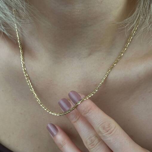 14 Ayar Altın Zincir Kolye – Şık ve Dayanıklı Tasarım - 5