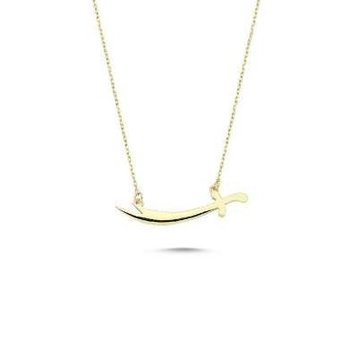 14 Ayar Altın Zülfikar Kolye - ENGİNGOLD