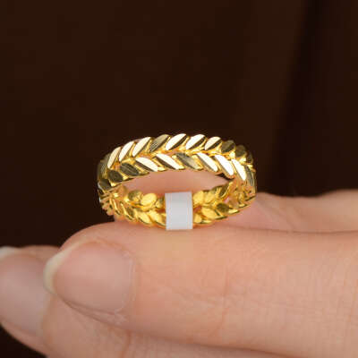 14 Ayar Başak Yüzük – Sarı Altın