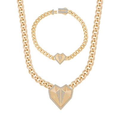 14 Ayar Çağla Ema Taşlı Kalp Gurmet Bileklik - 3