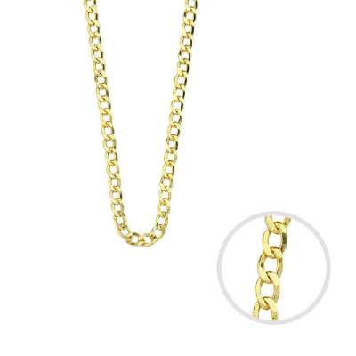 14 Ayar Sade Altın Halka Zincir Kolye - ENGİNGOLD ZİN