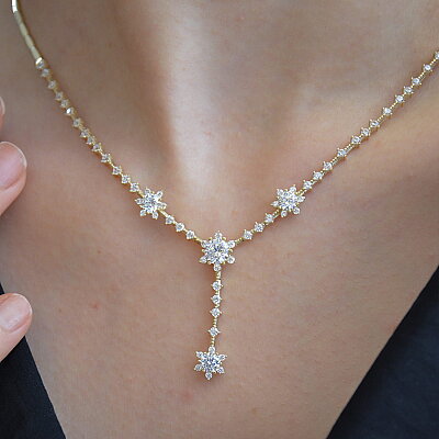 14 Ayar Swarovski Lotus Kolye - 2