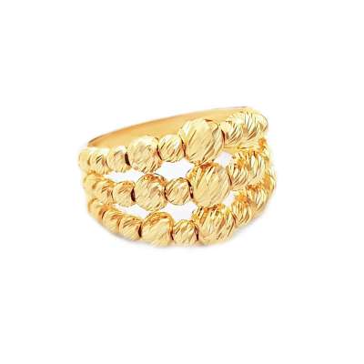 14k Altın 3 Kollu Dorika Yüzük - ENGİNGOLD BAK