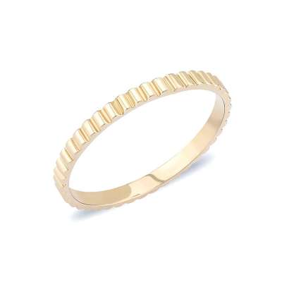14k Altın Aldante Curve Yüzük - 1