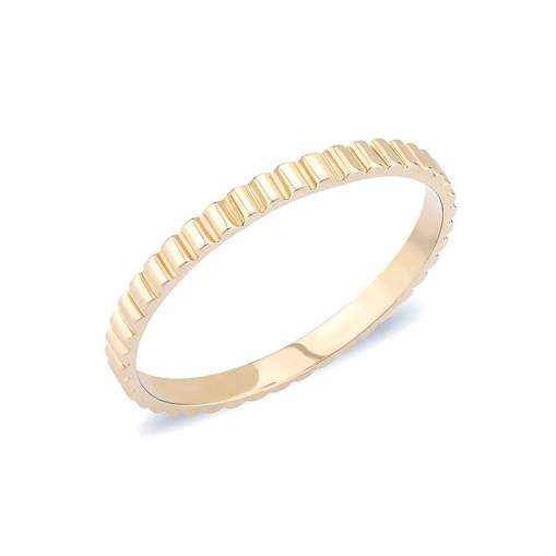 14k Altın Aldante Curve Yüzük - 1