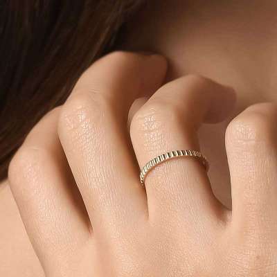 14k Altın Aldante Curve Yüzük - 3