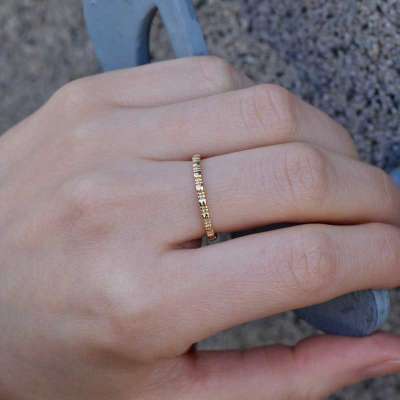 14k Altın Aldante Eklem Yüzük