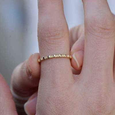 14k Altın Aldante Eklem Yüzük - 2