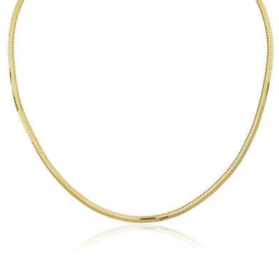 14k Altın Balık Sırtı İtalyan Kolye 45cm - ENGİNGOLD İST