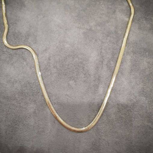 14k Altın Balık Sırtı İtalyan Kolye 55cm - 2