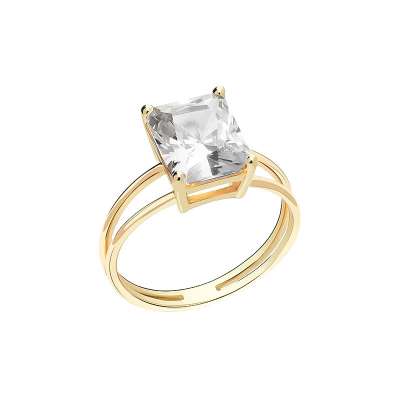 14k Altın Cabaret Baguette Yüzük