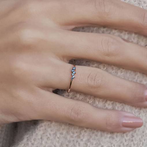 14k Altın Cabaret Snow Queen Yüzük - 3