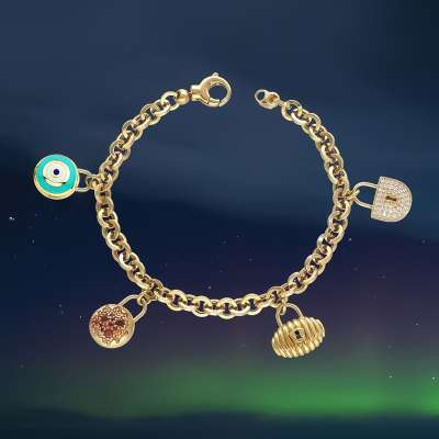 14k Altın Cetaş Bir Dilek Tut Bileklik - ENGİNGOLD CETAŞ