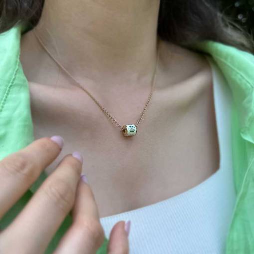 14k Altın Cetaş Eterna Çiçekli Kolye - 1