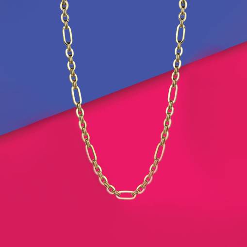 14k Altın Cetaş Eterna Halka Zincir Kolye - 1