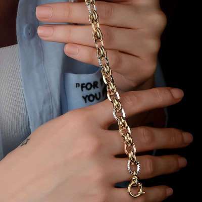 14k Altın Cetaş Eterna Hallow Bileklik - 2