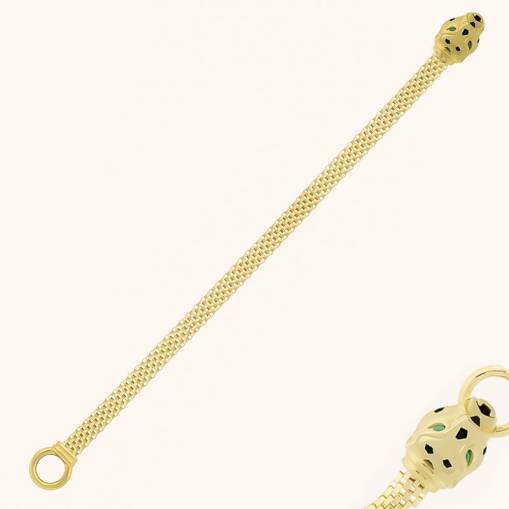 14k Altın Cetaş Eterna Kaplan Bileklik - 1