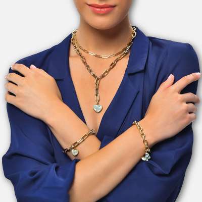 14k Altın Cetaş Eterna Kelebekli Bileklik - 3
