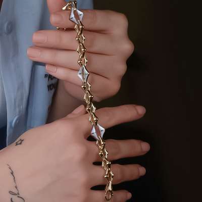 14k Altın Cetaş Eterna Mineli Bileklik