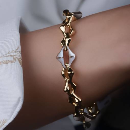 14k Altın Cetaş Eterna Mineli Bileklik - 2