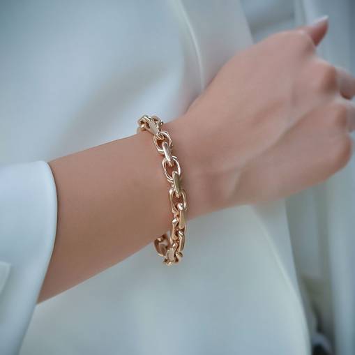 14k Altın Cetaş Eterna Sade Halka Bileklik - 2