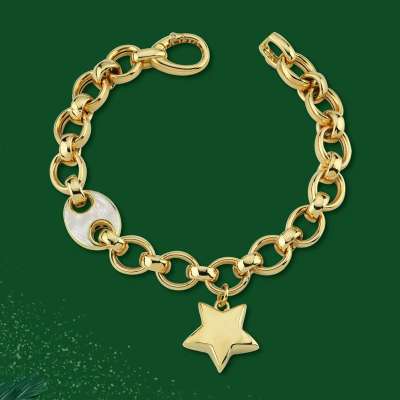 14k Altın Cetaş Eterna Yıldızlı Bileklik - ENGİNGOLD CETAŞ