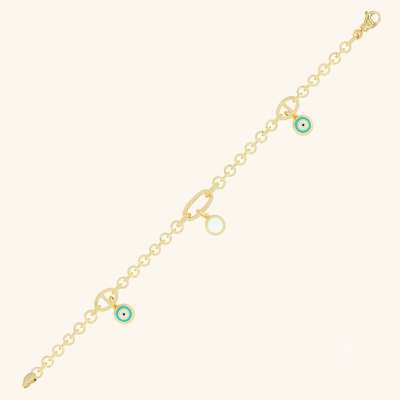 14k Altın Cetaş Fortuna Halka Bileklik - ENGİNGOLD CETAŞ