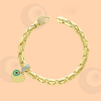 14k Altın Cetaş Fortuna Kalpli Sevgi Bileklik - ENGİNGOLD CETAŞ