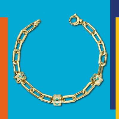 14k Altın Cetaş Fortuna Nazar Bileklik