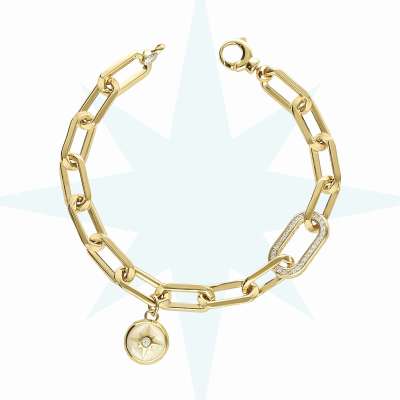 14k Altın Cetaş Kutup Yıldızlı Eterna Bileklik - ENGİNGOLD CETAŞ