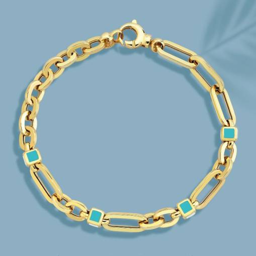 14k Altın Cetaş Minima Küp Bileklik - 1