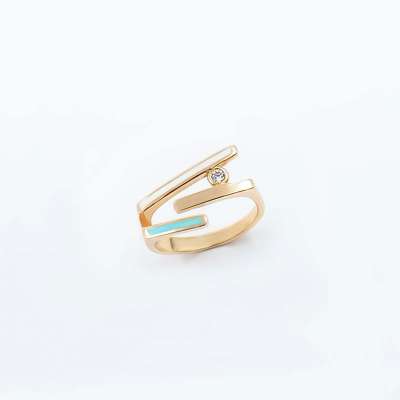 14k Altın Cetaş Minima Yüzük - ENGİNGOLD CETAŞ