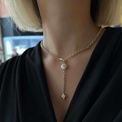 14k Altın Cetaş Polaris Yıldızı Kolye - 3