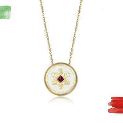 14k Altın Cetaş Uniq Kar Tanesi Kolye - ENGİNGOLD CETAŞ