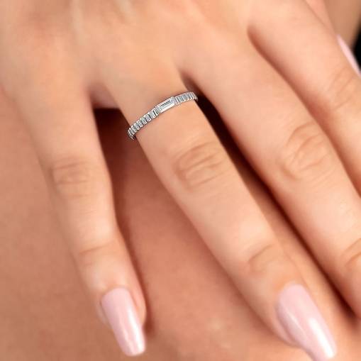 14k Altın Dolce Mini Curve Yüzük - 3