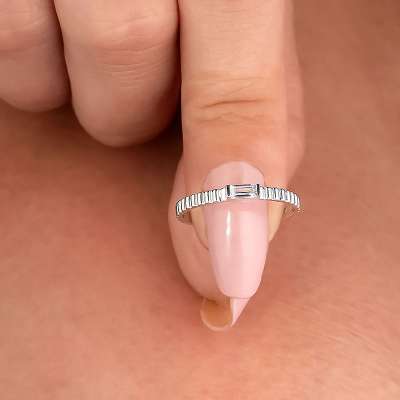 14k Altın Dolce Mini Curve Yüzük - 4