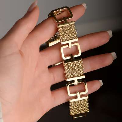 14k Altın Dorikalı Işıltı Bileklik - 2