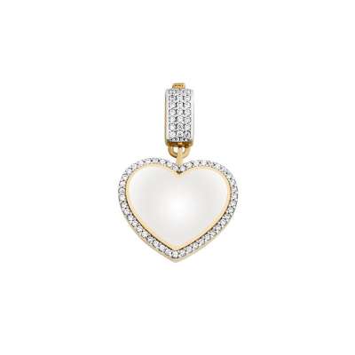 14k Altın Ema Kalpli Charm Kolye Ucu - ENGİNGOLD EMA