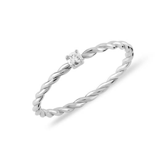14k Altın Forte Mini Burgu Yüzük - 3