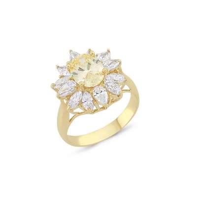 14k Altın Grande Queen Yüzük